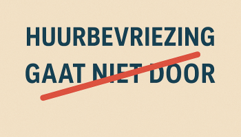 Huurbevriezing gaat niet door